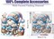 Gnome 5D Diamond Painting Kit for Adults, Full Round Crystal Art, 14x14 in.
